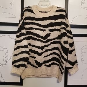 🦓 Zebra Print Sweater